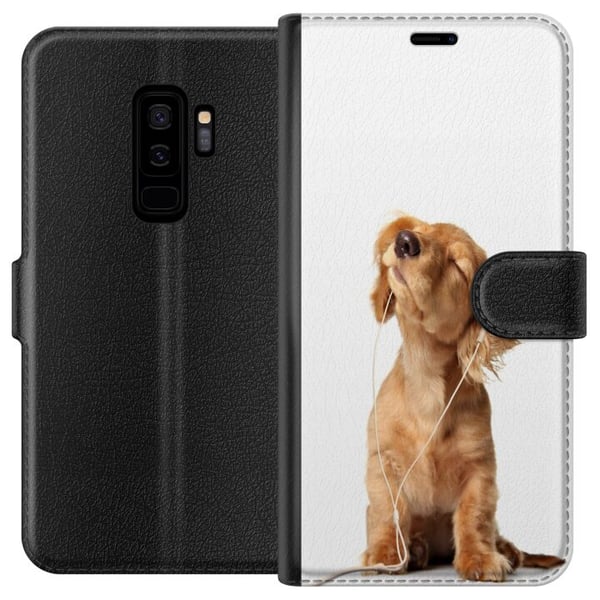 Yhteensopiva Lompakkokotelo Samsung Galaxy S9+ Koira Yhteensopiva Lompakkokotelo Samsung Galaxy S9+ Koira
