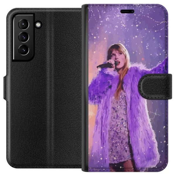 Kompatibelt Lommeboketui til Samsung Galaxy S21+ 5G Taylor Swift Kompatibelt Lommeboketui til Samsung Galaxy S21+ 5G Taylor Swift