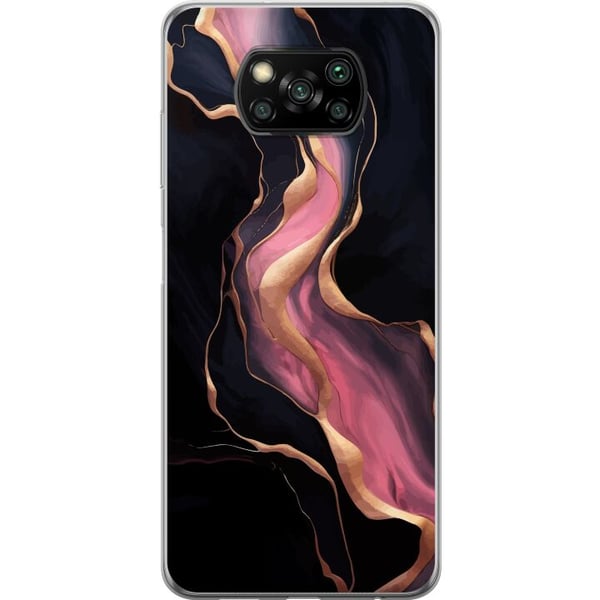 Kompatibel Mobilcover til Xiaomi Poco X3 NFC Marmormønster luksusdesignsten