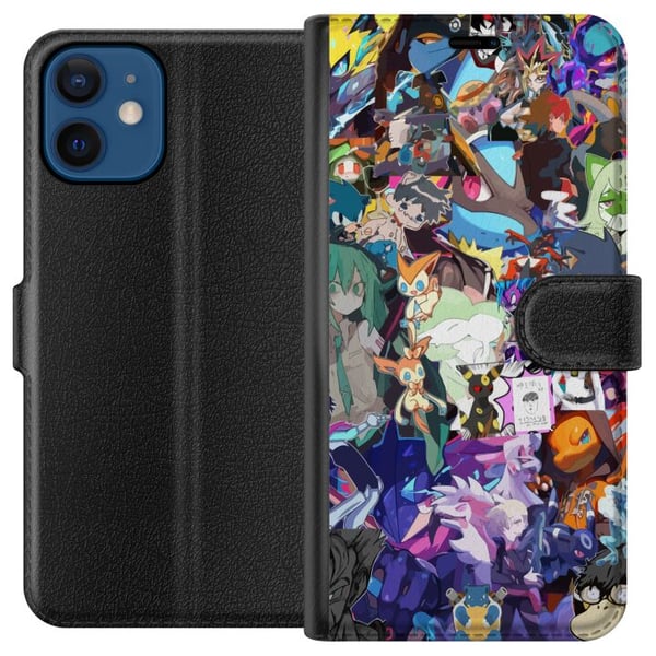Kompatibel Tegnebogsetui til Apple iPhone 12 mini Pokémon Blaze