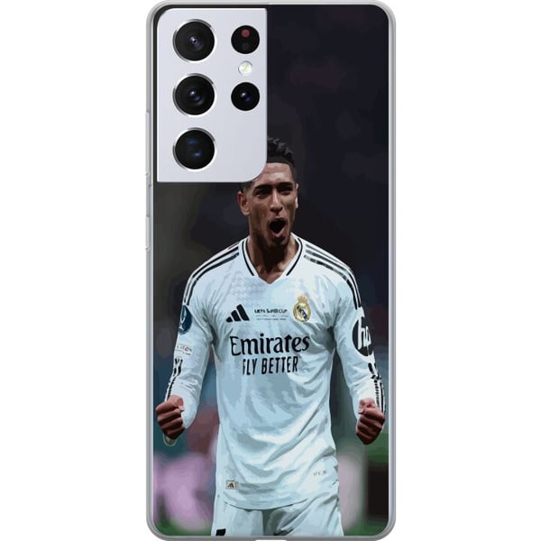Kompatibelt Mobildeksel til Samsung Galaxy S21 Ultra 5G Jude Bellingham Real Madrid England toppmidtbanespiller med enormt potensial, komplette kvali Kompatibelt Mobildeksel til Samsung Galaxy S21 Ultra 5G Jude Bellingham Real Madrid England toppmidtbanespiller med enormt potensial, komplette kvali