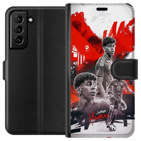 Kompatibelt Lommeboketui til Samsung Galaxy S21+ 5G Lamine Yamal Kompatibelt Lommeboketui til Samsung Galaxy S21+ 5G Lamine Yamal