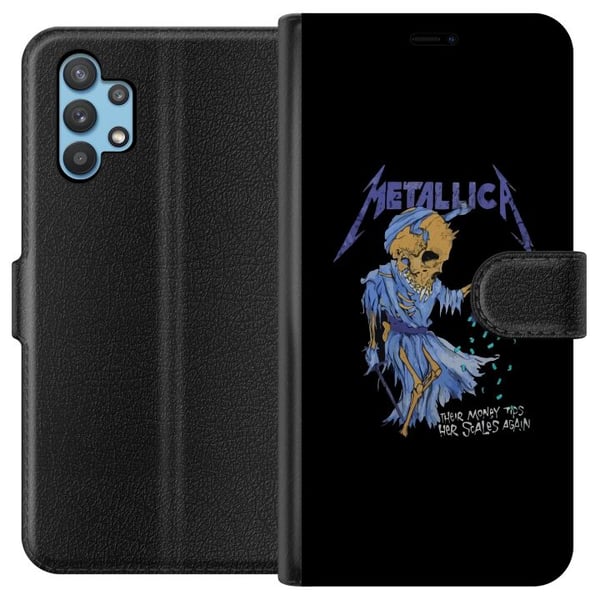 Kompatibelt Plånboksfodral till Samsung Galaxy A32 5G Metallica Rock Band Music Hardrock