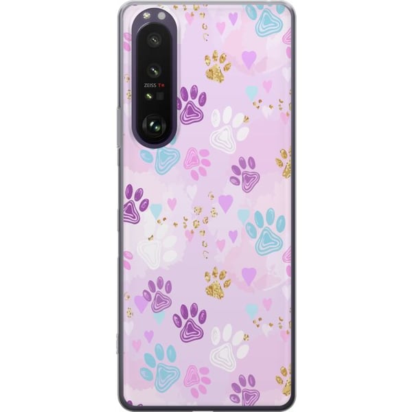 Kompatibel Mobilcover til Sony Xperia 1 III Farverige poter
