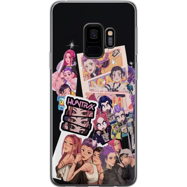 Kompatibel Mobilcover til Samsung Galaxy S9 HuntrX Manga Squad farverigt motiv med KPop-inspirerede piger i tegnet anime-stil med stærk energi