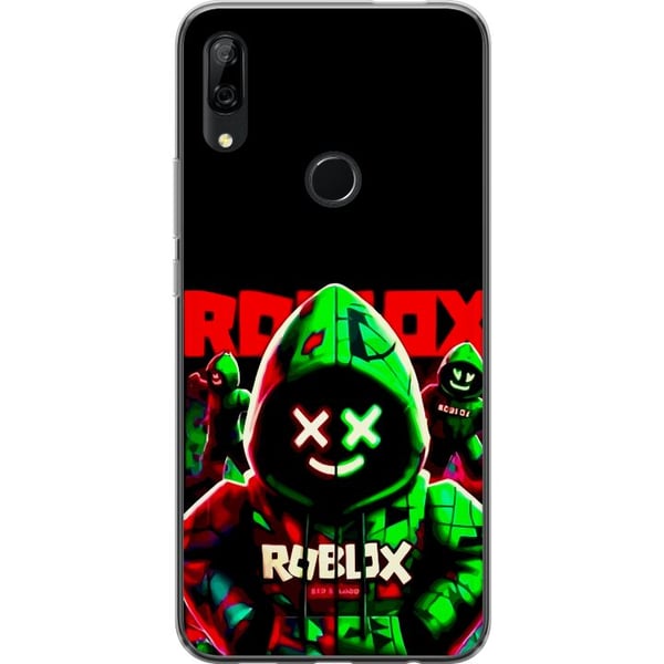 Kompatibel Mobilcover til Huawei P Smart Z Roblox Shadow Squad-design i en mørk, neoninspireret stil med grønne og røde kontraster for et cool, inten