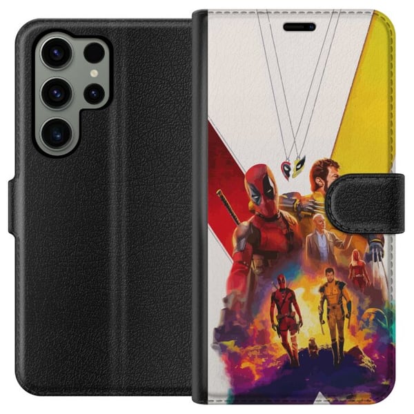 Kompatibel Tegnebogsetui til Samsung Galaxy S23 Ultra Wolverine Deadpool Kompatibel Tegnebogsetui til Samsung Galaxy S23 Ultra Wolverine Deadpool