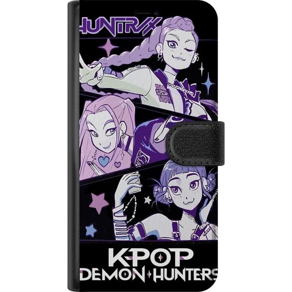 Kompatibelt Lommeboketui til Samsung Galaxy S10 Lite Kpop Demonjegere Huntrix Trio Lilla Stjerner Retro Kosmisk Idolglød