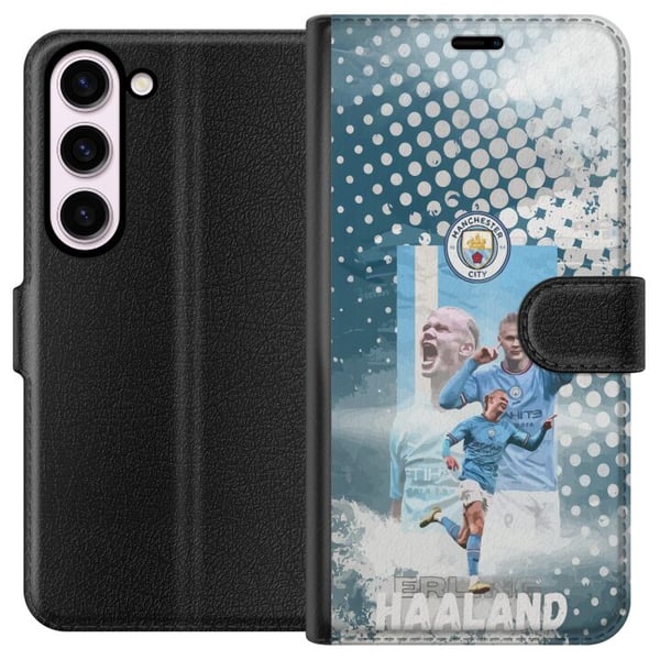 Yhteensopiva Lompakkokotelo Samsung Galaxy S23 Erling Haaland Manchester City Norja maalitakuu valtava fysiikka ja terävät viimeistelyt jotka tekevät