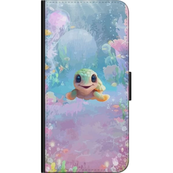 Kompatibelt Plånboksfodral till Samsung Galaxy A20s sköldpadda