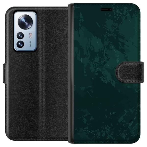 Kompatibelt Plånboksfodral till Xiaomi 12 Pro Emerald Echo