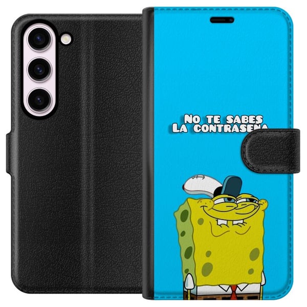 Kompatibel Tegnebogsetui til Samsung Galaxy S23 SvampeBob Firkant Kompatibel Tegnebogsetui til Samsung Galaxy S23 SvampeBob Firkant