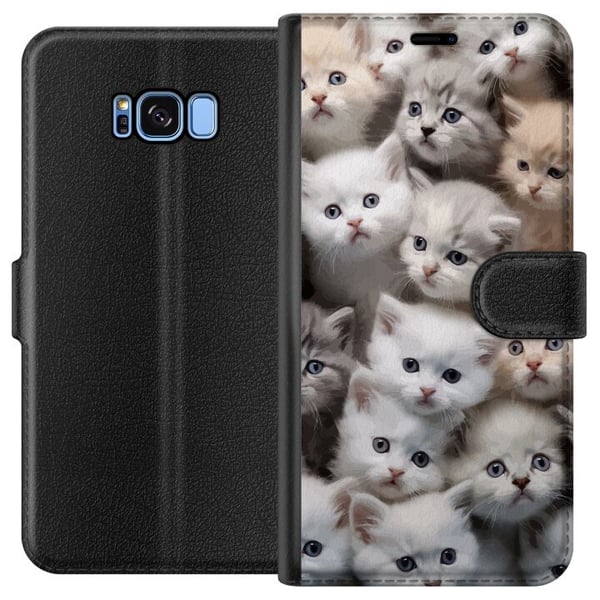 Kompatibelt Plånboksfodral till Samsung Galaxy S8 Katter Kompatibelt Plånboksfodral till Samsung Galaxy S8 Katter