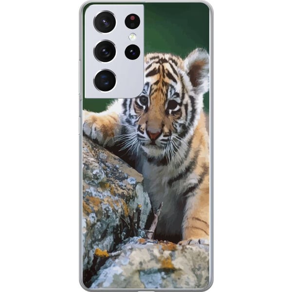 Kompatibel Mobilcover til Samsung Galaxy S21 Ultra 5G Tiger