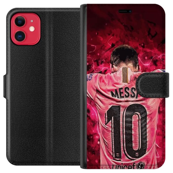 Kompatibel Tegnebogsetui til Apple iPhone 11 Messi Kompatibel Tegnebogsetui til Apple iPhone 11 Messi