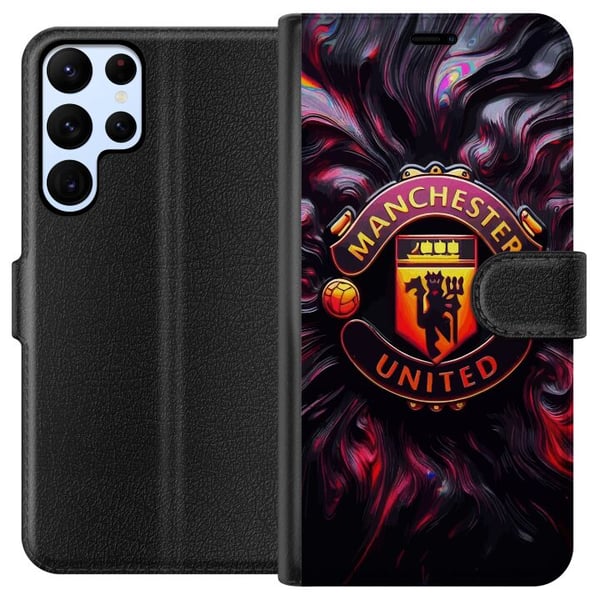 Yhteensopiva Lompakkokotelo Samsung Galaxy S22 Ultra 5G Manchester United