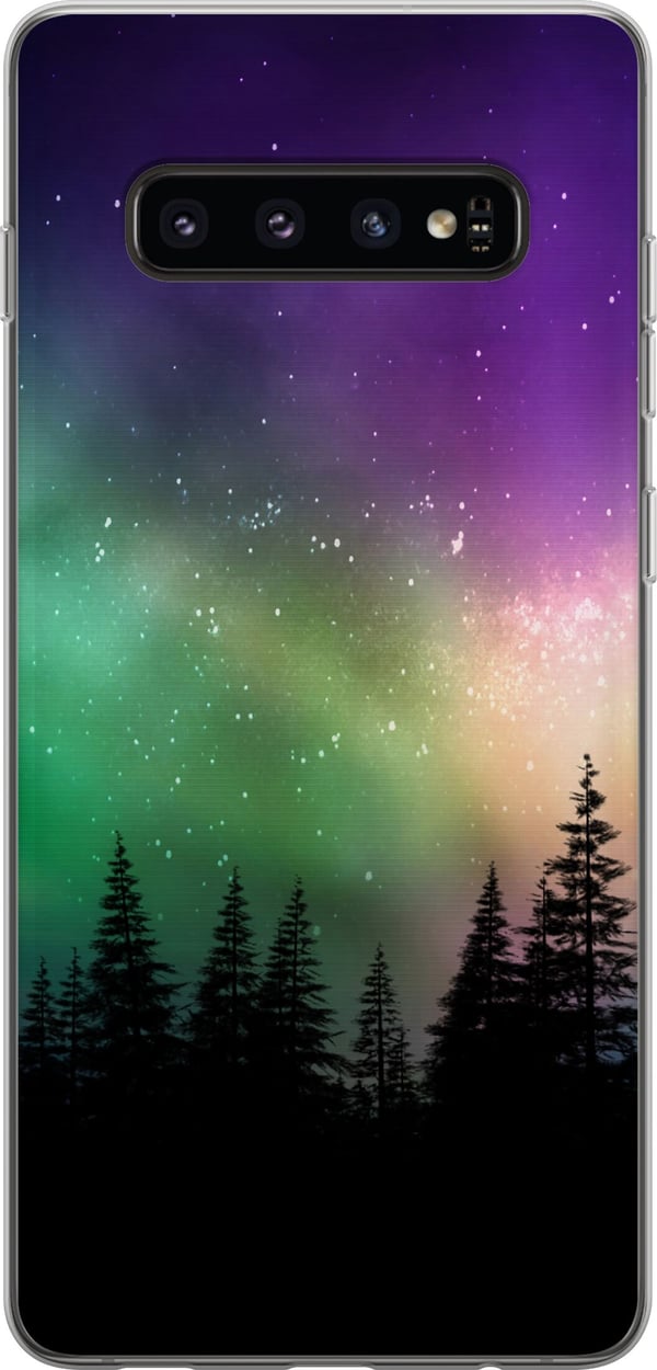 Kompatibelt Mobilskal till Samsung Galaxy S10 Northern Lights