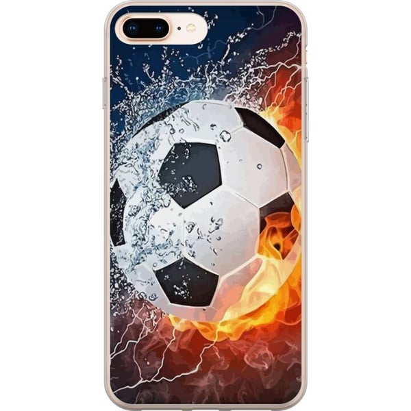 Yhteensopiva Puhelinkuori Apple iPhone 8 Plus Jalkapallo Tuli Yhteensopiva Puhelinkuori Apple iPhone 8 Plus Jalkapallo Tuli