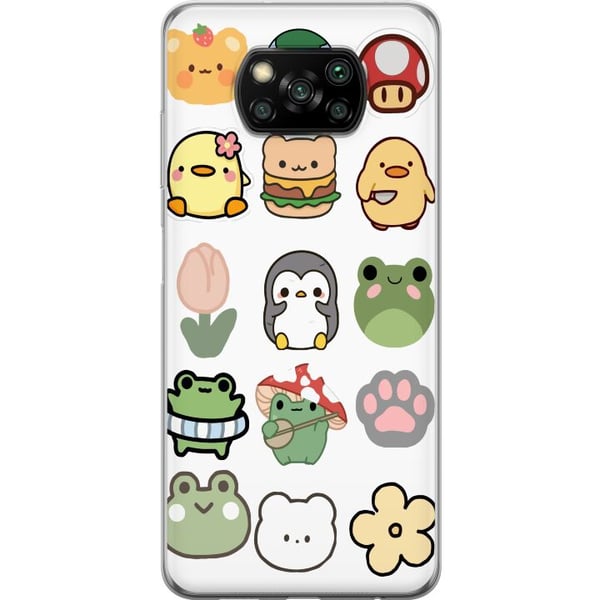 Kompatibel Mobilcover til Xiaomi Poco X3 NFC Kawaii Friends