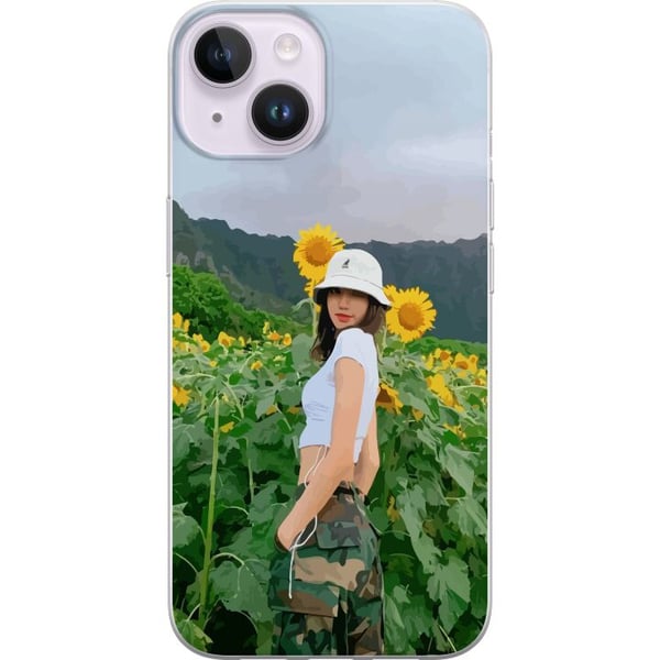 Kompatibelt Mobilskal till Apple iPhone 14 Lisa Blackpink Sunflower Kpop Idol Kompatibelt Mobilskal till Apple iPhone 14 Lisa Blackpink Sunflower Kpop Idol