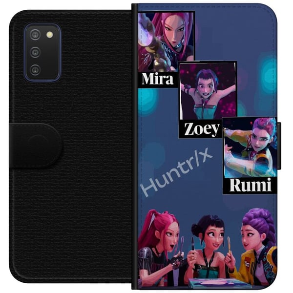 Kompatibelt Lommeboketui til Samsung Galaxy A03s K-pop Mira Zoey Rumi – Fargerike karakterer i futuristisk illustrasjon