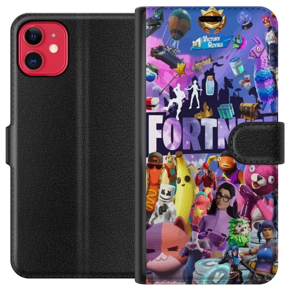 Kompatibel Tegnebogsetui til Apple iPhone 11 Fortnite Kompatibel Tegnebogsetui til Apple iPhone 11 Fortnite