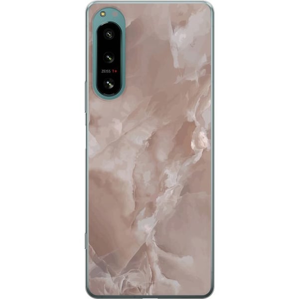 Yhteensopiva Puhelinkuori Sony Xperia 5 IV Marmori Vaaleanpunainen