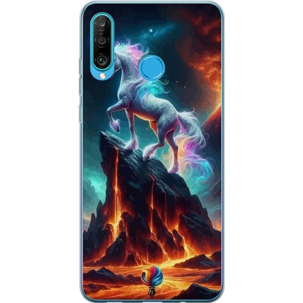 Kompatibelt Mobilskal till Huawei P30 lite Unicorn Kompatibelt Mobilskal till Huawei P30 lite Unicorn