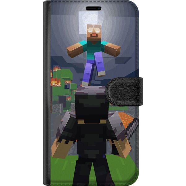 Kompatibel Tegnebogsetui til Apple iPhone 13 mini Minecraft