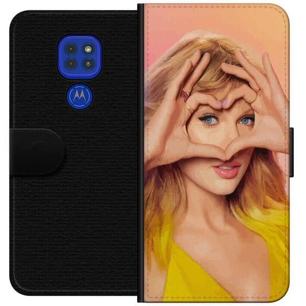 Kompatibel Tegnebogsetui til Motorola Moto G9 Play Taylor Swift