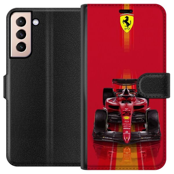 Yhteensopiva Lompakkokotelo Samsung Galaxy S21 Punainen formula-auto ikonisella kilpa-ajotyylillä ja urheilullisella tarkkuudella
