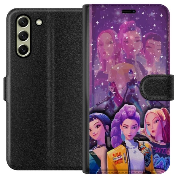 Kompatibel Tegnebogsetui til Samsung Galaxy S21 FE 5G K-pop-dæmonjægere Zoey Mira Aya Forenet Stjernemagi Kosmisk Energi