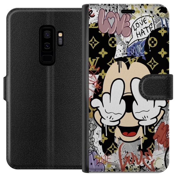 Kompatibelt Lommeboketui til Samsung Galaxy S9+ Mikke Mus Kompatibelt Lommeboketui til Samsung Galaxy S9+ Mikke Mus