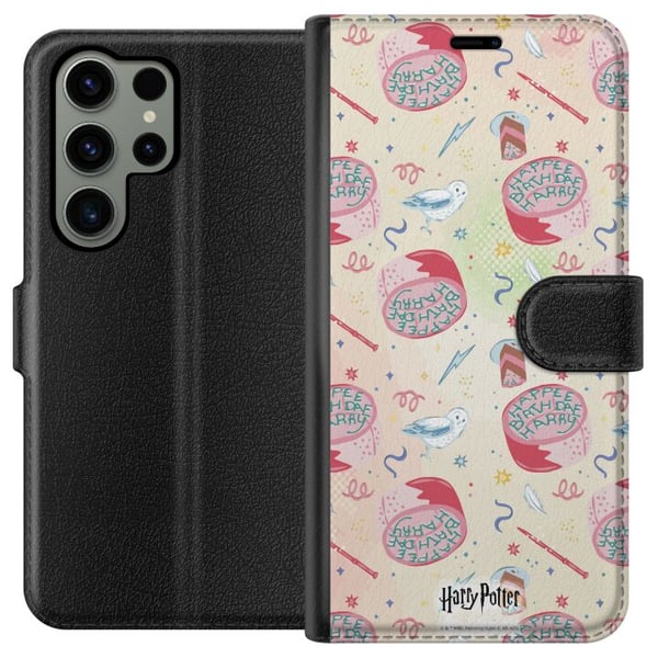 Kompatibelt Lommeboketui til Samsung Galaxy S23 Ultra Harry Potter Galtvort Magisk Trollmann Kompatibelt Lommeboketui til Samsung Galaxy S23 Ultra Harry Potter Galtvort Magisk Trollmann