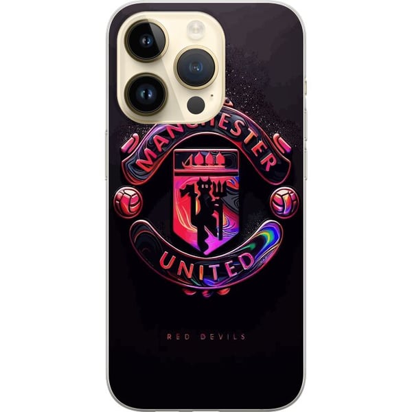 Kompatibelt Mobilskal till Apple iPhone 14 Pro Manchester United