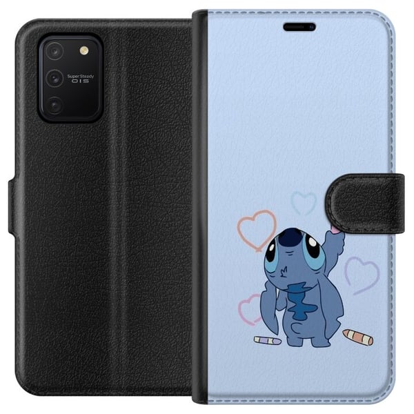 Kompatibelt Lommeboketui til Samsung Galaxy S10 Lite Stitch Hjerter Kompatibelt Lommeboketui til Samsung Galaxy S10 Lite Stitch Hjerter