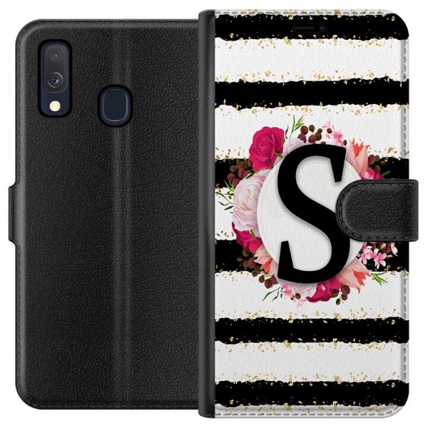 Kompatibel Tegnebogsetui til Samsung Galaxy A40 Bogstavet S