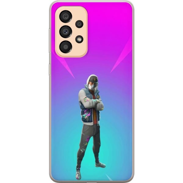 Yhteensopiva Puhelinkuori Samsung Galaxy A33 5G musta ritari fortnite