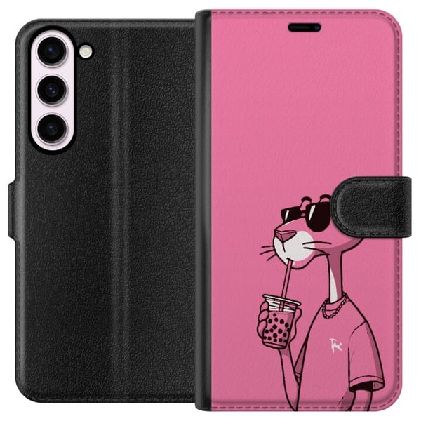 Yhteensopiva Lompakkokotelo Samsung Galaxy S23+ Pink Panteri Juoma
