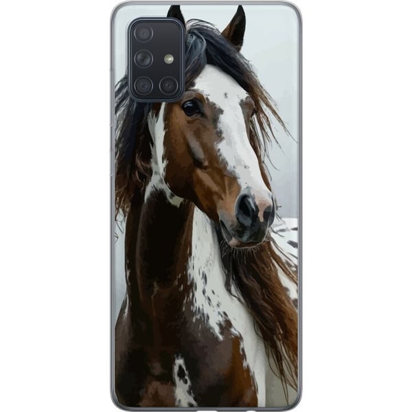 Kompatibelt Mobildeksel til Samsung Galaxy A71 Häst Djurmotiv Grafisk Design Natur Kraftfullt Motiv Kompatibelt Mobildeksel til Samsung Galaxy A71 Häst Djurmotiv Grafisk Design Natur Kraftfullt Motiv