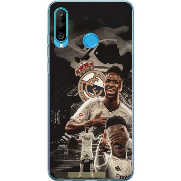 Kompatibelt Mobilskal till Huawei P30 lite Vinicius Junior Real Madrid Brasilien explosiv tekniker som skapar målchanser och driver spelet framåt med
