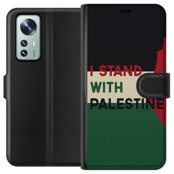Yhteensopiva Lompakkokotelo Xiaomi 12 Pysähdy Palestiinan puolesta - solidaarisuussuunnittelu vahvalla viestillä Yhteensopiva Lompakkokotelo Xiaomi 12 Pysähdy Palestiinan puolesta - solidaarisuussuunnittelu vahvalla viestillä