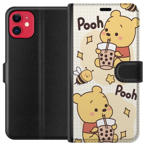 Kompatibel Tegnebogsetui til Apple iPhone 11 Nalle Pooh-stil - klassisk bjørnemotiv i en ny fortolkning Kompatibel Tegnebogsetui til Apple iPhone 11 Nalle Pooh-stil - klassisk bjørnemotiv i en ny fortolkning