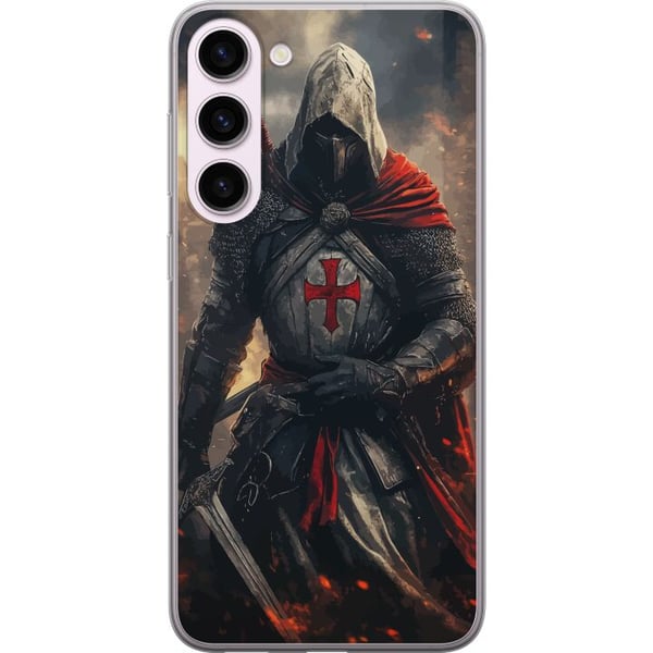 Kompatibel Mobilcover til Samsung Galaxy S23+ tempelridder korsridder korsfarer kriger middelalderrustning kors sværd fantasy kæmper plakatdesign Kompatibel Mobilcover til Samsung Galaxy S23+ tempelridder korsridder korsfarer kriger middelalderrustning kors sværd fantasy kæmper plakatdesign