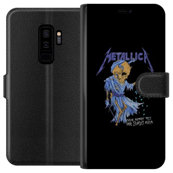 Kompatibelt Plånboksfodral till Samsung Galaxy S9+ Metallica Rock Band Music Hardrock
