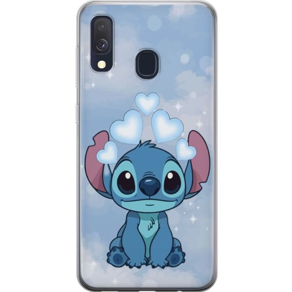 Kompatibelt Mobilskal till Samsung Galaxy A40 Stitch Hoppande Glädje – Rolig Design för Present Kompatibelt Mobilskal till Samsung Galaxy A40 Stitch Hoppande Glädje – Rolig Design för Present