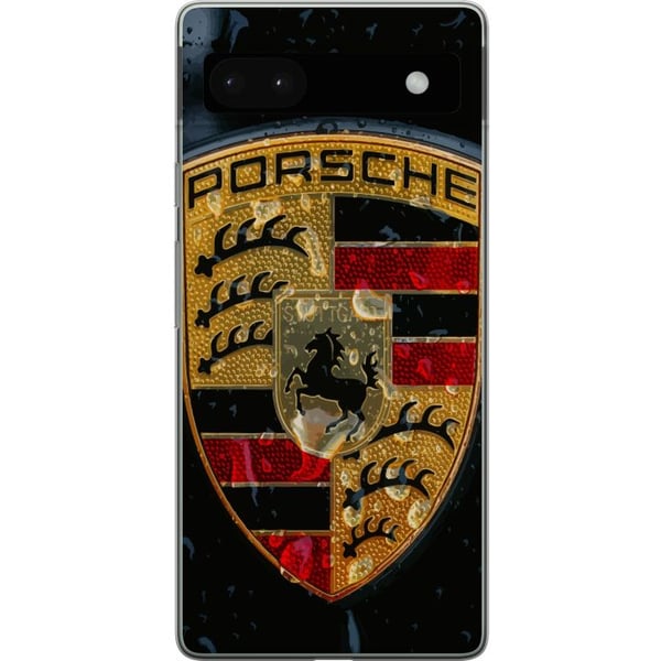 Yhteensopiva Puhelinkuori Google Pixel 6a Porschen vaakuna juliste luksusauto tunnus urheiluauto logo Stuttgart klassinen retrodesign automerkki taid