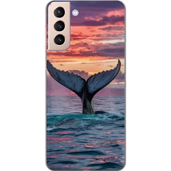 Yhteensopiva Puhelinkuori Samsung Galaxy S21 Valaan pyrstö auringonlaskussa, trooppinen taivas ja tyyni meri – inspiroiva design, jossa on rauhallist Yhteensopiva Puhelinkuori Samsung Galaxy S21 Valaan pyrstö auringonlaskussa, trooppinen taivas ja tyyni meri – inspiroiva design, jossa on rauhallist