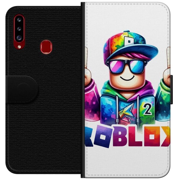 Kompatibel Tegnebogsetui til Samsung Galaxy A20s Roblox