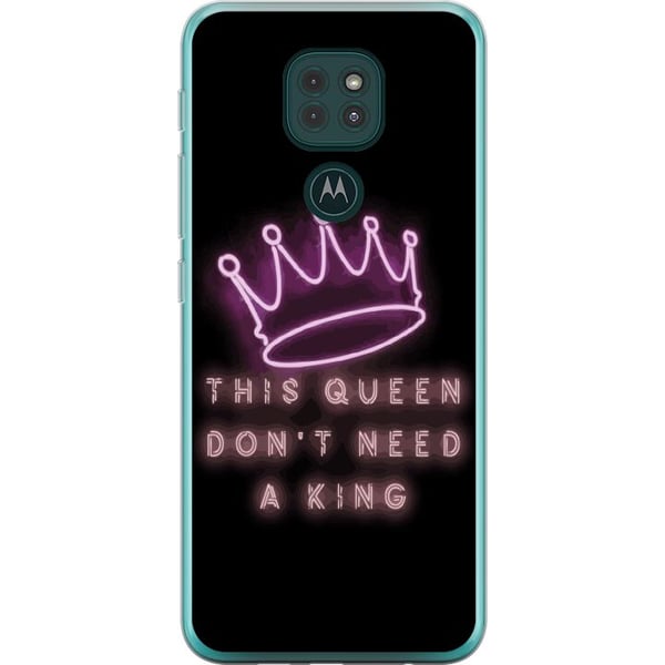 Kompatibel Mobilcover til Motorola Moto G9 Play Dronning Citat Pigekraft Feminist